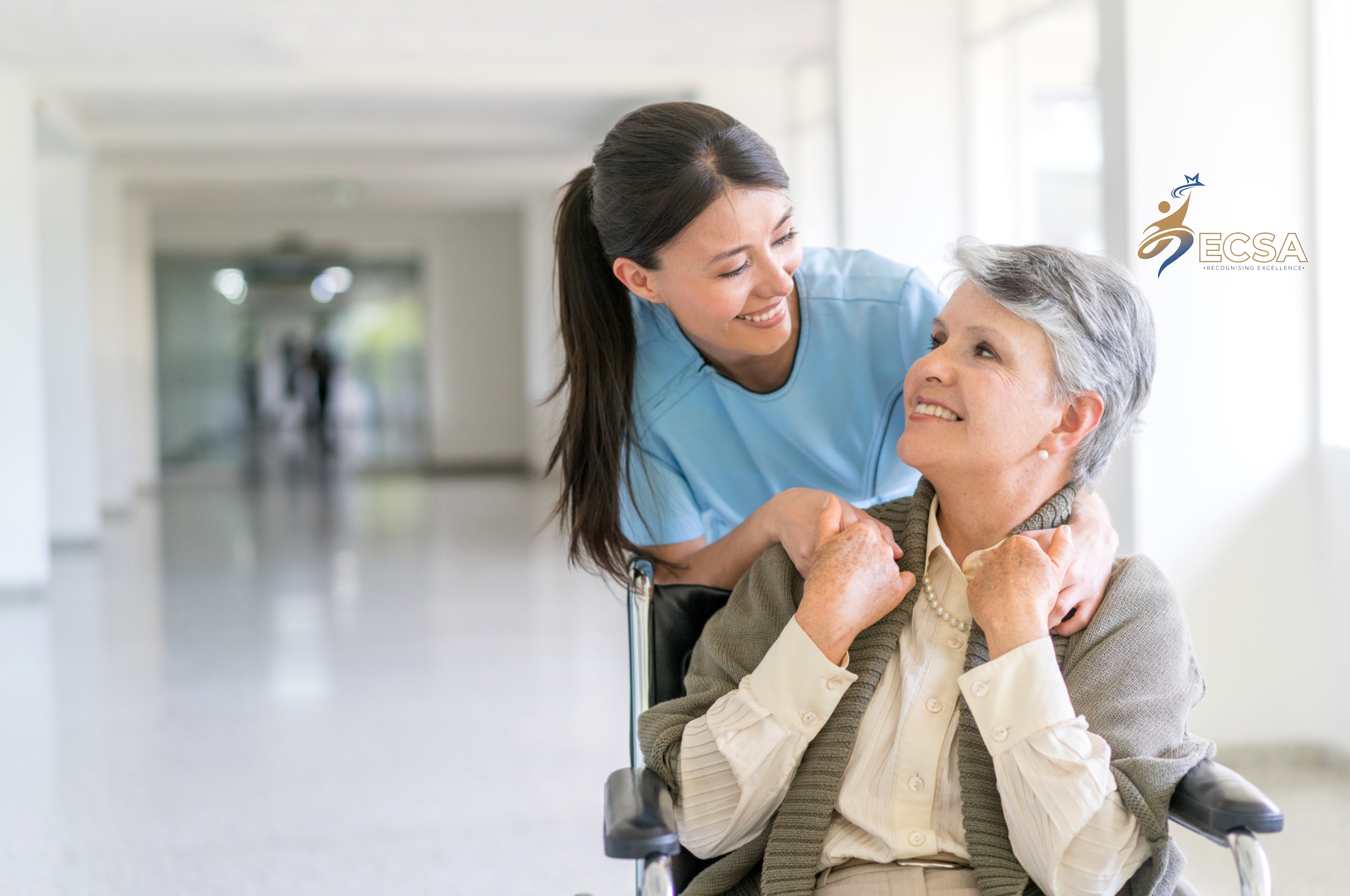 A healthcare professional with a warm smile.